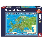 PQ Puzzle 500 el. Odkrywanie Europy