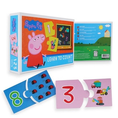 Puzzle 10 układanek 20el Świnka Peppa
