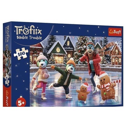 Puzzle 100 Bert w bombkach TREFL