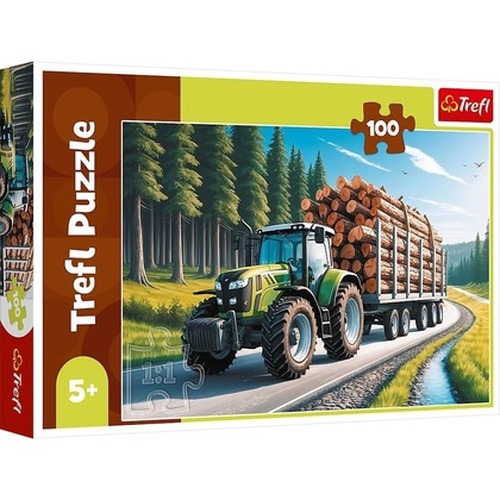 Puzzle 100 Ciągnik leśny 16493