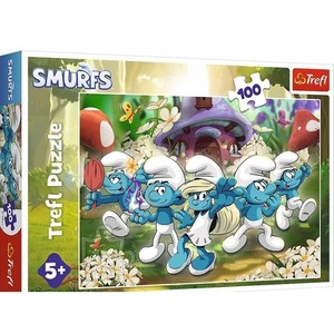 Puzzle 100 Poznaj Smerfy TREFL
