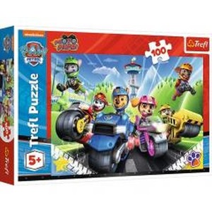 Puzzle 100 Psi Patrol na motorach TREFL