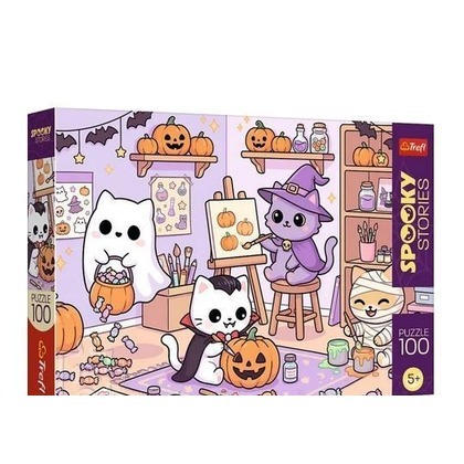 Puzzle 100 Spooky Stories - Mała pracownica TREFL