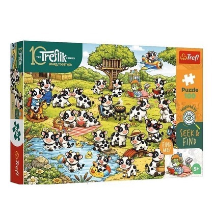 Puzzle 100 Trefliki - Świat krówek TREFL