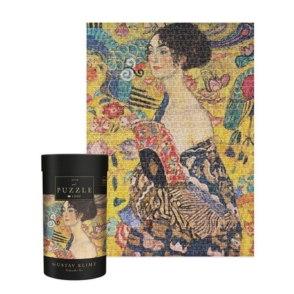 Puzzle 1000 Art 10 Gustav Klimt Lady with Fan