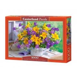 Puzzle 1000 Bouquet of Lilies and Bellflowers