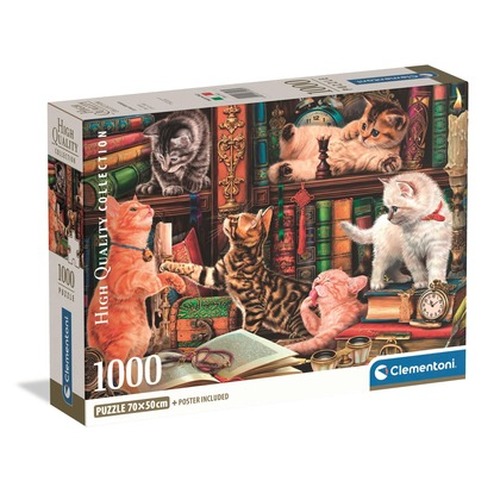 Puzzle 1000 Compact Curious Whiskers 37107