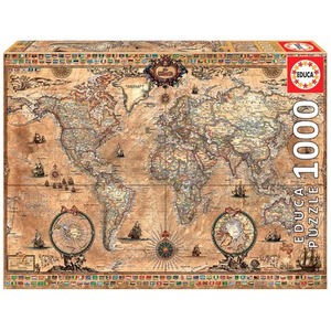 Puzzle 1000 el. Antyczna mapa świata
