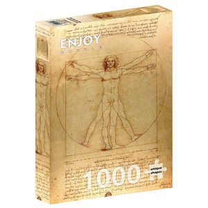 Puzzle 1000 el. Człowiek witruwiański, Leonardo da Vinci