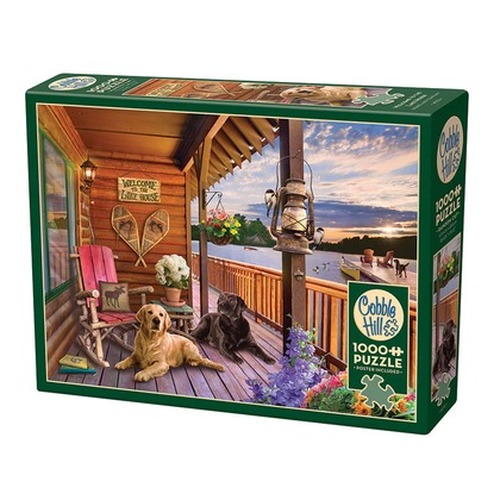 Puzzle 1000 el. Domek nad jeziorem