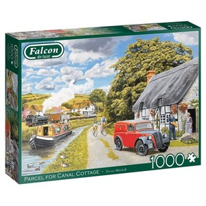Puzzle 1000 el. FALCON Przesyłka dla mieszkańców domku nad kanałem