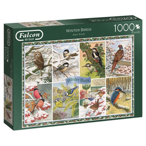 Puzzle 1000 el. FALCON Zimowe ptaki