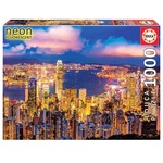 Puzzle 1000 el. Hongkong (fluorescencyjne)
