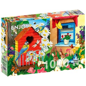 Puzzle 1000 el. Karmnik dla ptaków