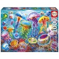 Puzzle 1000 el. Kolorowe meduzy