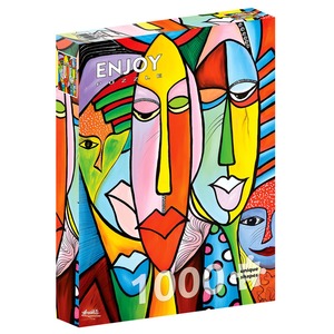 Puzzle 1000 el. Kolorowe twarze