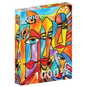 Puzzle 1000 el. Kolorowe twarze