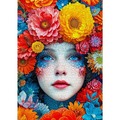Puzzle 1000 el. Kwiatowy makijaż
