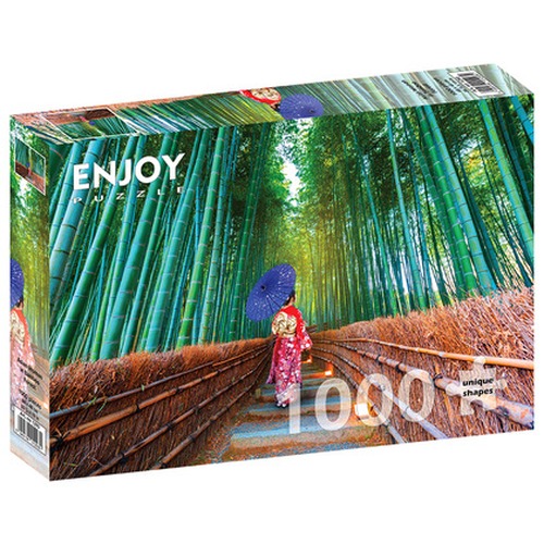 Puzzle 1000 el. Las bambusowy / Japonia