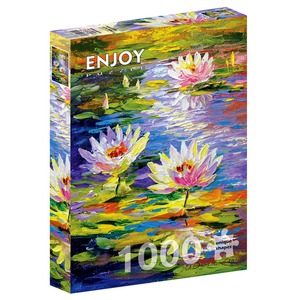 Puzzle 1000 el. Lilie wodne w stawie