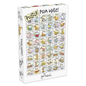 Puzzle 1000 el. Psia kość!