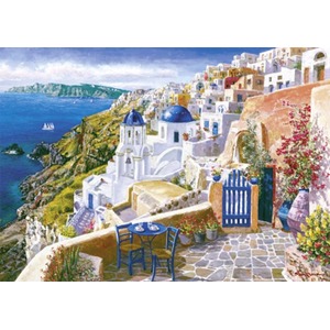 Puzzle 1000 el. SAM PARK Widok z Santorini