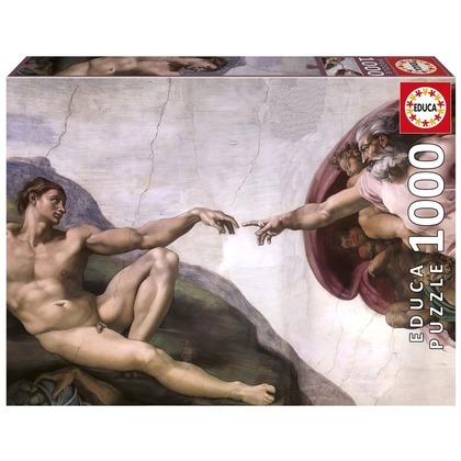 Puzzle 1000 el. Stworzenie Adama, Michał Anioł