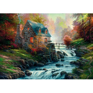 Puzzle 1000 el. THOMAS KINKADE W starym młynie