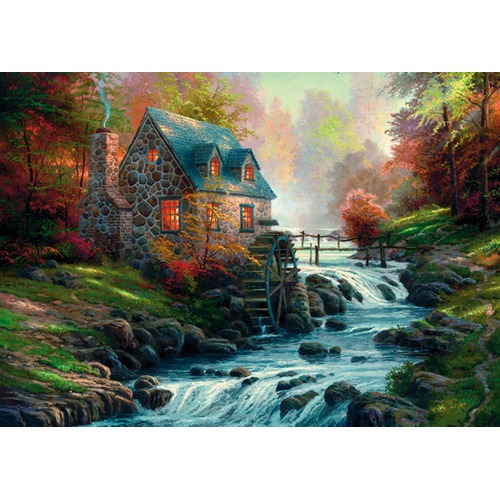 Puzzle 1000 el. THOMAS KINKADE W starym młynie