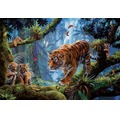 Puzzle 1000 el. Tygrysy na drzewie
