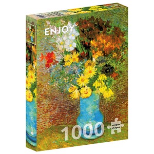 Puzzle 1000 el. Wazon z margaretkami i anemonami, Vincent van Gogh