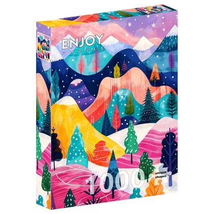 Puzzle 1000 el. Zimowa paleta barw