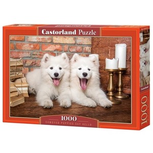 Puzzle 1000 elementów Szczeniaki Samoyed