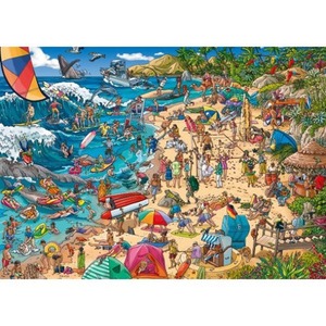 Puzzle 1000 elementów Zwariowana plaża