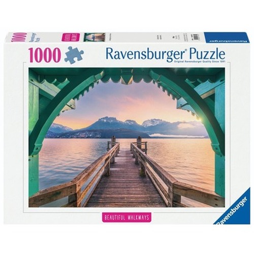 Puzzle 1000 Footbridge at Lac d\'Annecy
