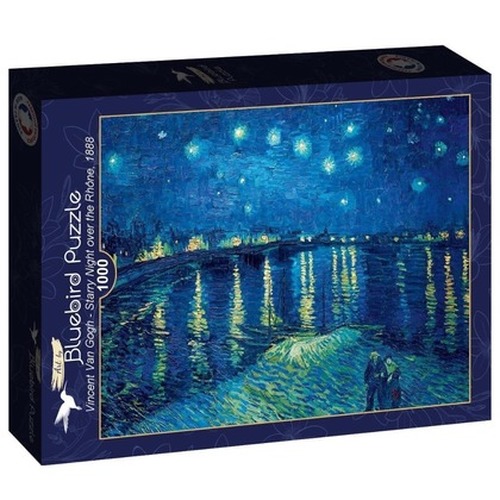 Puzzle 1000 Gwiaździsta noc nad Ronem, Van Gogh