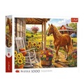 Puzzle 1000 Koń na farmie TREFL