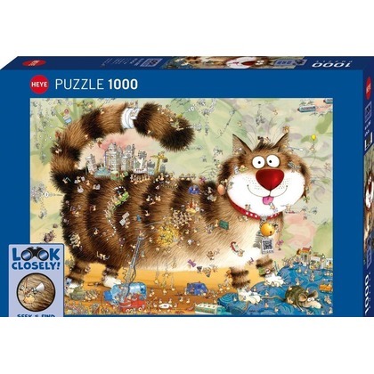 Puzzle 1000 Look Closely - Kot