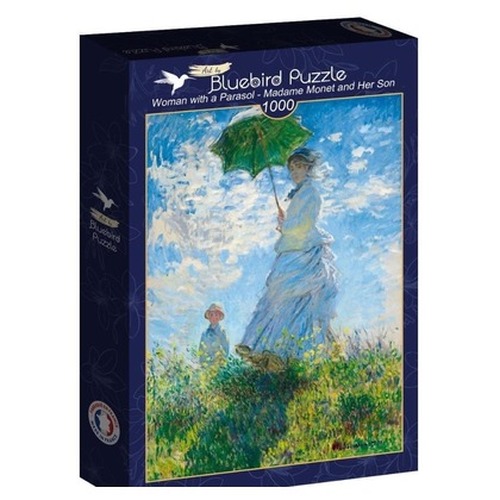 Puzzle 1000 Madam Monet z synem, Claude Monet
