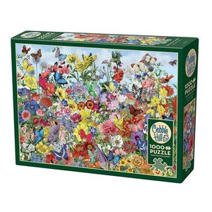 Puzzle 1000 Ogród pełen motyli