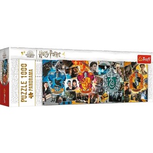 Puzzle 1000 Panorama Cztery domy Hogwartu Warner 29051