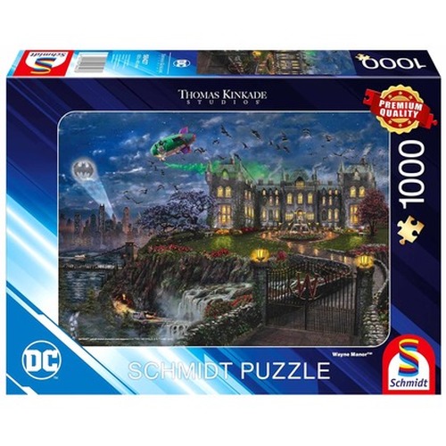 Puzzle 1000 PQ T.Kinkade Batman Rezydencja Bruce\'a Wayne\'a 113551