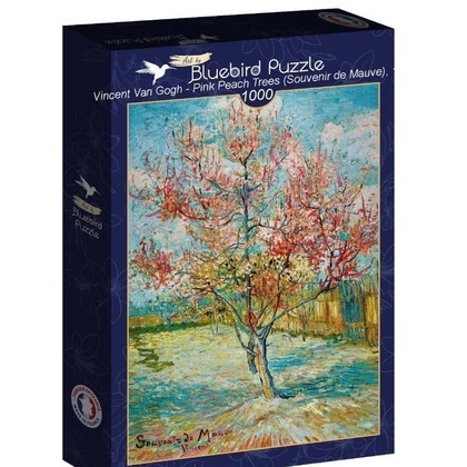 Puzzle 1000 Różowe drzewo brzoskwiniowe Van Gogh