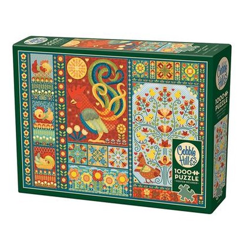 Puzzle 1000 Skandynawski patchwork