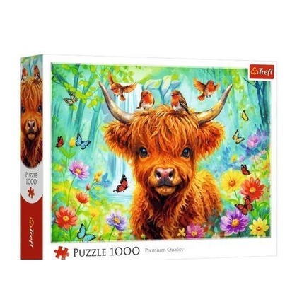 Puzzle 1000 Szkocka krowa TREFL