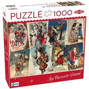 Puzzle 1000 Vintage Christmas Cards