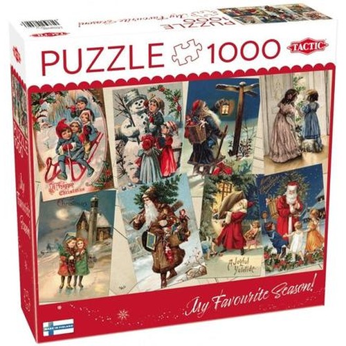 Puzzle 1000 Vintage Christmas Cards