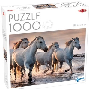 Puzzle 1000 White horses on the beach