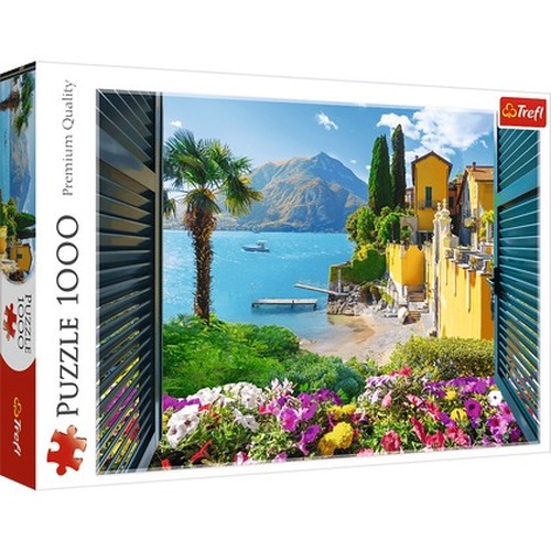 Puzzle 1000 Widok na jezioro Como 10951