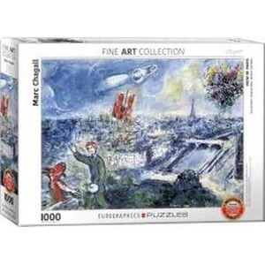 Puzzle 1000 Widok na Paryż, Marc Chagall